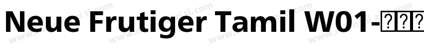 Neue Frutiger Tamil W01字体转换